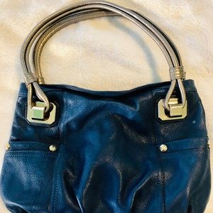 Makowsky blue handbag